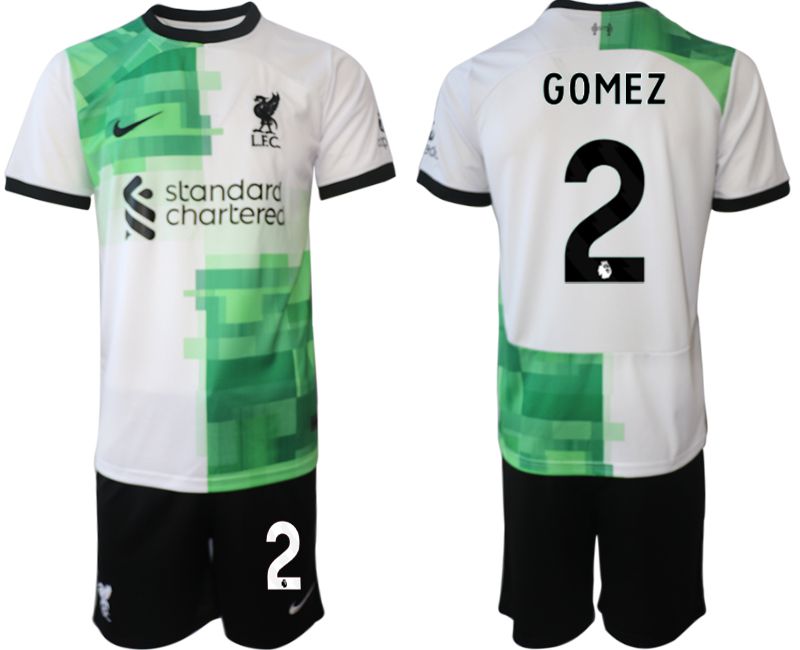 Men 2023-2024 Club Liverpool away white 2 Soccer Jersey